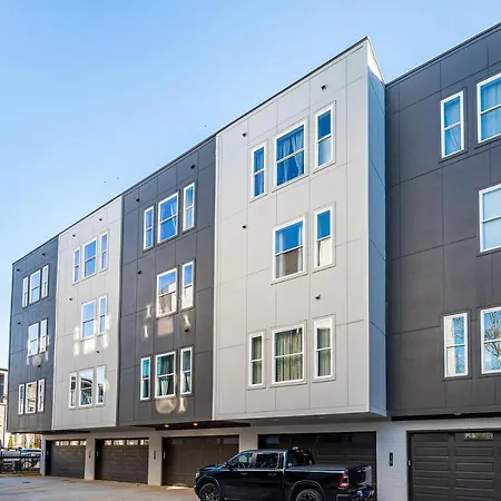 Balcony With K-Bed Atl City Downtown Gated Townhome 456#10-2